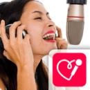 red karaoke sing and record  app icon